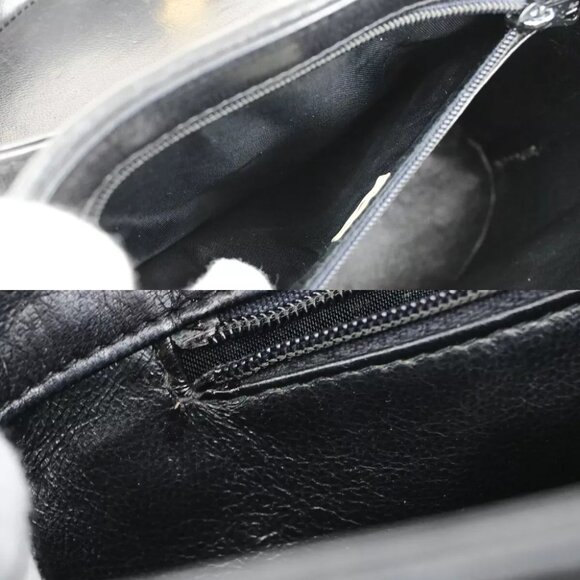 CHANEL CC Matelasse Tassel Chain Shoulder Bag Leather Black GHW Vintage 307RK904 - Picture 5 of 16